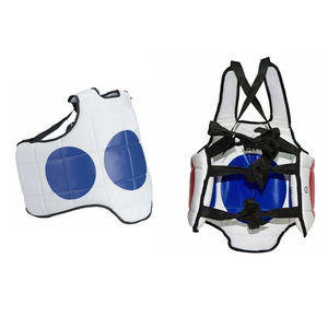 Protection corporelle pour arts martiaux, protège-poitrine en cuir PU de qualité supérieure pour Muay Thai, Karaté, Taekwondo, protège-poitrine pour arts martiaux - Product Image 5