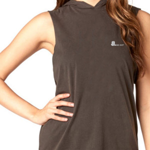 Camiseta sin mangas informal para mujer, de punto, de secado rápido, transpirable, ecológica, de spandex/algodón - Product Image 2