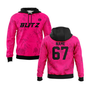 Zersia International Blitz Red Sublimation Print Hoodie Unisex Adult Breathable Spandex Custom Name Number 67 ZS-FG-06 - Product Image 6