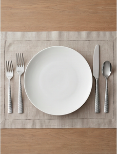 Hammered Handle Stainless Steel Silver Flatware <b>Set</b> <b>Mirrored</b> Finished Elegant Tableware For Home Hotel And Kitchen Use - Product Image 5