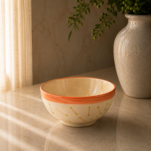 Tazón de Sopa de Cerámica Moderno y Contemporáneo con Diseño Minimalista, Revestimiento Brillante Duradero para un Estilo de Comedor Elegante y Diario - Product Image 1
