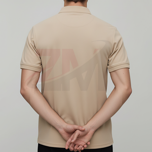 เสื้อโปโลผู้ชายผ้าฝ้ายถัก 100% แบบสั่งทำพิเศษ ทรงปกติ แขนสั้น พิมพ์ลายโลโก้ด้วยความร้อน สไตล์ฮิปฮอป - Product Image 4