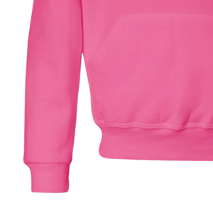 เสื้อฮู้ดสีชมพูร้อนแรงสำหรับวัยรุ่น ผ้าคอตตอนผสมเนื้อนุ่ม แขนยาว สวมใส่สบายๆ แฟชั่นลำลองสำหรับทุกวัน - Product Image 4