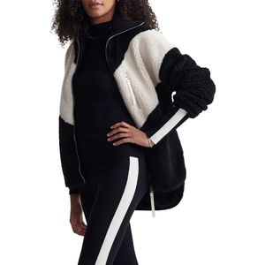 Veste polaire zippée chaude pour femme, style sherpa, confortable, moelleuse, avec capuche, douce, décontractée, pour l'extérieur, tendance, coupe oversize - Product Image 3