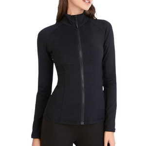 Custom Breathable Logo Full Zipper <b>Jacket</b> Slim Fit Gym Fitness <b>Jacket</b> <b>Yoga</b> Women Long Sleeve <b>Yoga</b> <b>Jackets</b> - Product Image 1