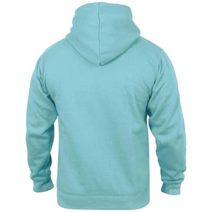 Sweat-shirt à capuche bleu clair pour homme, coupe classique, en coton French Terry, décontracté, pour l'automne, avec poche - Product Image 2