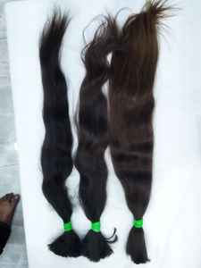 Tenemos cabello humano 100% virgen sin procesar, todas las cutículas están alineadas, se puede decolorar a cualquier color y textura, cabello a granel. - Product Image 3