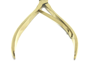 Pince à extensions de cheveux plaquée or, outil professionnel de sertissage de micro-anneaux en acier inoxydable - Product Image 5