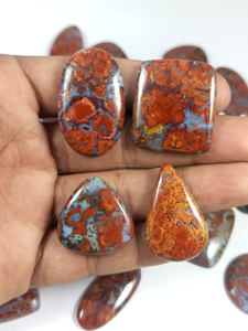 Radha Arts Agate Rouge Hongroise Naturelle Cabochon Faite à la Main pour la Fabrication de Bijoux Formes Assorties Lot en Gros - Product Image 5