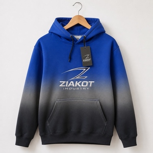 Sweat-shirt à capuche sportif tendance, personnalisé, brodé, blanc, rouge, noir royal, drapeau américain 3D, vente en gros directe pour l'industrie - Product Image 3