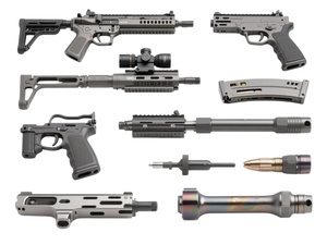 Revêtement sous vide PVD de précision pour pièces d'armes à feu, accessoires d'armes à feu, couteaux, moules DLC GLC Ta-C avec PMA II EFC - Product Image 6