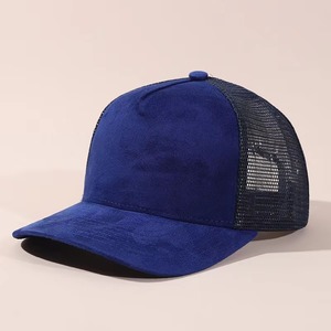 Gorra Trucker Personalizada de Gamuza con Visera Curva, 5 Paneles, Malla Trasera, Ajustable, para Uso Casual al Aire Libre - Product Image 5