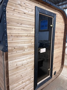 Sauna Tradizionale da Giardino |   Porta in Vetro Temperato, Struttura in Legno Massello |   Personalizzazione e Configurazione del Legno con Tinte - Product Image 6