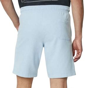 Pantalones Cortos Deportivos Casuales de Felpa Francesa para Hombre, Cintura Elástica, Color Sólido, Tejido de Punto, Estilo Urbano - Product Image 2