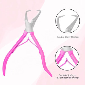 Pinzas para Remover Extensiones de Cabello Rosadas, Herramienta de Acero Inoxidable para Remover Micro Anillas, Fácil y sin Esfuerzo - Product Image 4