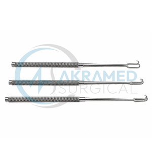 Set de rétracteurs chirurgicaux Akramed Premium 3 pièces Joseph à double crochet cutané 2mm/5mm en acier inoxydable, instrument de chirurgie générale CE - Product Image 1