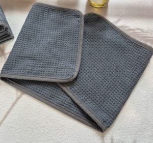 (Ace One) Turban carré en microfibre gaufrée – Fabriqué en Corée, pour l'esthétique et les soins de la peau - Product Image 4