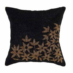 Nouvelle arrivée : Housse de coussin décorative en perles de verre motif palmier, housse de coussin perlée faite à la main, coussin d'appoint à prix de gros - Product Image 2