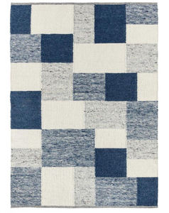 Tapis scandinave en laine tissé à la main, épais et confortable, en feutre de laine, pour couloir, motif kilim abstrait, fait main, tufté - Product Image 1