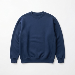 Sudadera de cuello redondo extragrande de felpa con logo personalizado para hombre y mujer, con hombros caídos - Product Image 5