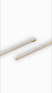Bracelet tennis allongé à quatre griffes avec diamants de laboratoire ronds 12 carats en or 14K – Vente en gros, Fabricant et Fournisseur de Bijoux Fins OEM - Product Image 6