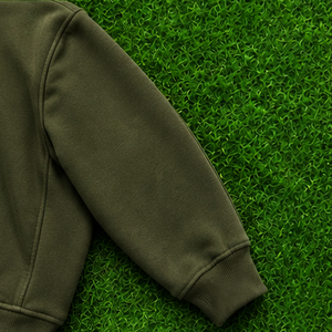 Sweat à capuche en molleton vert tendance, couleur unie, manches classiques, vêtement d'hiver unisexe, logo personnalisé - Product Image 4