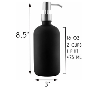 Distributeur de savon noir pour vaisselle et lavage des mains, idéal pour l'évier de cuisine, support de savon liquide et usage domestique - Product Image 6