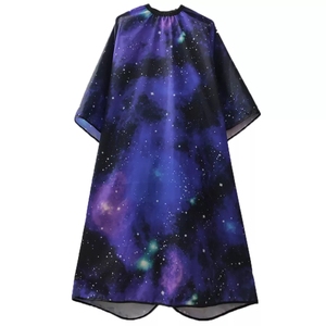Robe de barbier imperméable en polyester bleu avec détection d'aiguilles et fusion sans couture unisexe - Product Image 1
