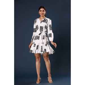 Vestido Casual Blanco Yin Yang - Product Image 2