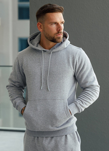 Custom Logo Winter Solid Tracksuit <b>Flared</b> <b>Sweatpants</b> and Hoodie Sets for Men - Product Image 6