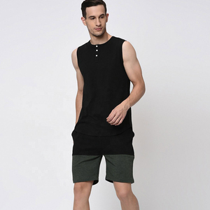 กางเกงขาสั้นแฟชั่นกีฬา Finch Garment สำหรับผู้ชาย สไตล์ลำลอง ผ้าฝ้าย สำหรับวิ่ง ลายนูน - Product Image 4