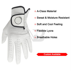 High Quality Cabretta Leather Golf <b>Gloves</b> for Men Soft Flexible Fit Breathable UV Protection Outdoor Sports Stabled <b>Grip</b> Right - Product Image 5