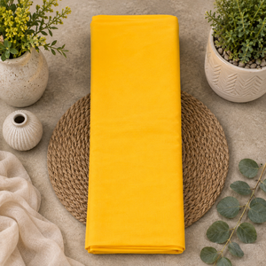 Voile de coton jaune |   Toub soudanais 100% teint uni, vêtement traditionnel pour femmes, tissu pur, doux, respirant et léger pour un usage quotidien - Product Image 1