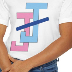 Women Jack and Jill JJ printed logo <b>White</b> Solid Regular <b>fit</b> summer whole sale tee <b>shirt</b> - Product Image 3