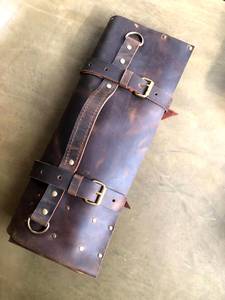 Sac de Chef en Cuir Pleine Fleur de Luxe, Robuste et Anti-Odeur, pour Couteaux, Étui de Voyage Professionnel pour Cuisine LBKR-0051 - Product Image 4