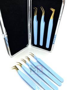 Pince à cils isolante pour volume, marque privée, à pointe en fibre, pour extensions de cils - Product Image 3