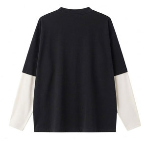 Sudadera Unisex Negra de Cuello Redondo, Manga Larga, Tejido Oversize, 100% Algodón, Transpirable y de Secado Rápido - Product Image 2