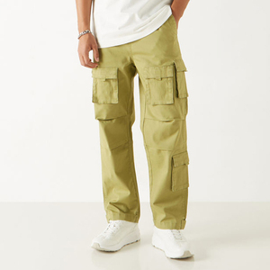 Pantalon cargo en coton pour homme, coupe décontractée, multi-poches, vêtements d'extérieur, fabricant OEM, prix de gros, prix bas, pantalon cargo 2025 - Product Image 2