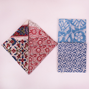 High Quality Cotton Block Print Bandana 21X21 Inches OEM Custom Pattern Factory Manufacturer and Supplier - Product Image 4