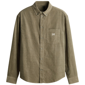 <b>Men</b> Regular Fit <b>Corduroy</b> <b>Shirt</b> Soft Textured Fabric Long Sleeve Button Up Casual <b>Shirt</b> for Fall Winter Wholesale Custom Apparel - Product Image 1