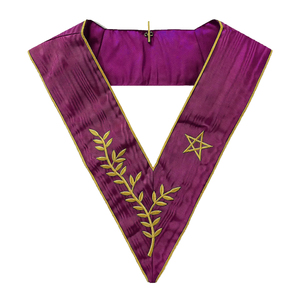 Collar Masónico de Director de Ceremonias, Protector Interior del Collar Masónico, Collar Masónico Tyler, Collar Masónico de Capellán - Product Image 2