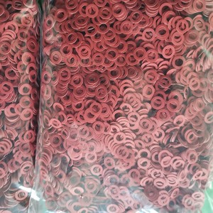 Junta de aislamiento eléctrico de fibra vulcanizada roja, anillo de papel troquelado para sujetadores - Product Image 4