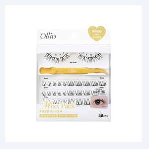 Cosméticos y productos Ollio No-Glue Eyelashes Mix Pack - Pestañas postizas de tira completa, efecto wispy, bulu mata palsu - Product Image 5