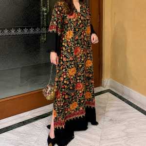 Printed Cotton Kaftan Maxi <b>Dress</b> for Women Bohemian Long Kaftan Lounge Wear Resort Beach Holiday Casual Kaftan with Side Slit - Product Image 1