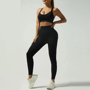 Women's Active Wear 2-Piece <b>Yoga</b> Set Long Sleeve Sportswear Gym Fitness <b>Jacket</b> Plus Size High Waist Activewear Women's - Product Image 3
