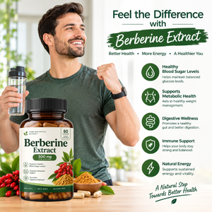 Capsules d'extrait pur de berbérine à base de plantes naturelles 500 mg – Complément pour le soutien métabolique, le bien-être quotidien et un mode de vie sain - Product Image 3