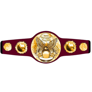 Cinturón de Campeón Mundial de Boxeo con Emblema Dorado, Cinturón de Título de Cuero Personalizable de Primera Calidad para Coleccionistas - Product Image 2