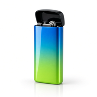Briquet intelligent à capteur d'empreintes digitales, rechargeable par USB, double arc, coupe-vent, en alliage de zinc, chargement Type-C, pour camping, barbecue, cadeaux