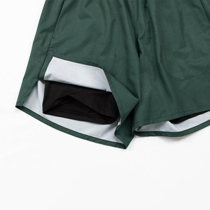 Pantalones Cortos de Hombre 100% Algodón de Lona Tejida con Bolsillos, Cintura Elástica, Secado Rápido, Transpirables, Estilo Urbano, Tiro Medio - Product Image 4