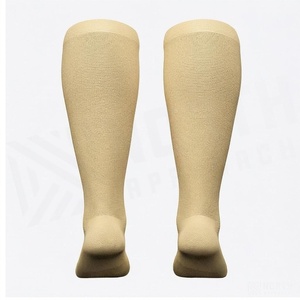 Chaussettes hautes unies respirantes en tricot de spandex et polyester pour adulte, idéales pour l'été et le quotidien - Product Image 2